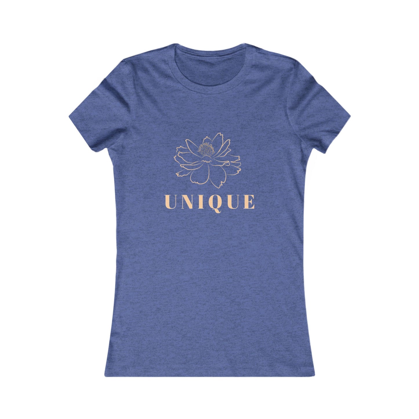 Unique Floral Women’s Tee — Elegant Rose Gold Graphic Shirt