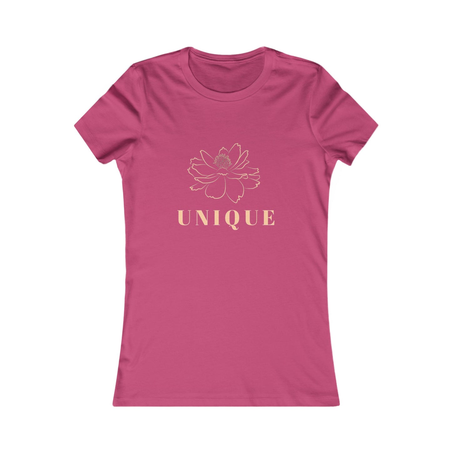 Unique Floral Women’s Tee — Elegant Rose Gold Graphic Shirt