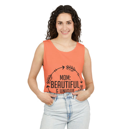 Mom: Beautiful & Unique Tank Top — Mother's Day Floral Arrow Mom Tank