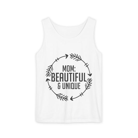Mom: Beautiful & Unique Tank Top — Mother's Day Floral Arrow Mom Tank