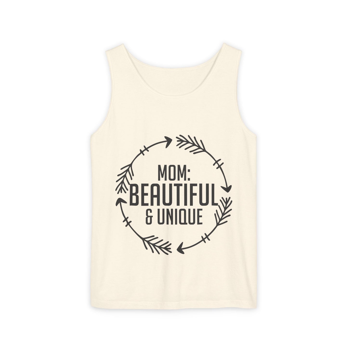 Mom: Beautiful & Unique Tank Top — Mother's Day Floral Arrow Mom Tank