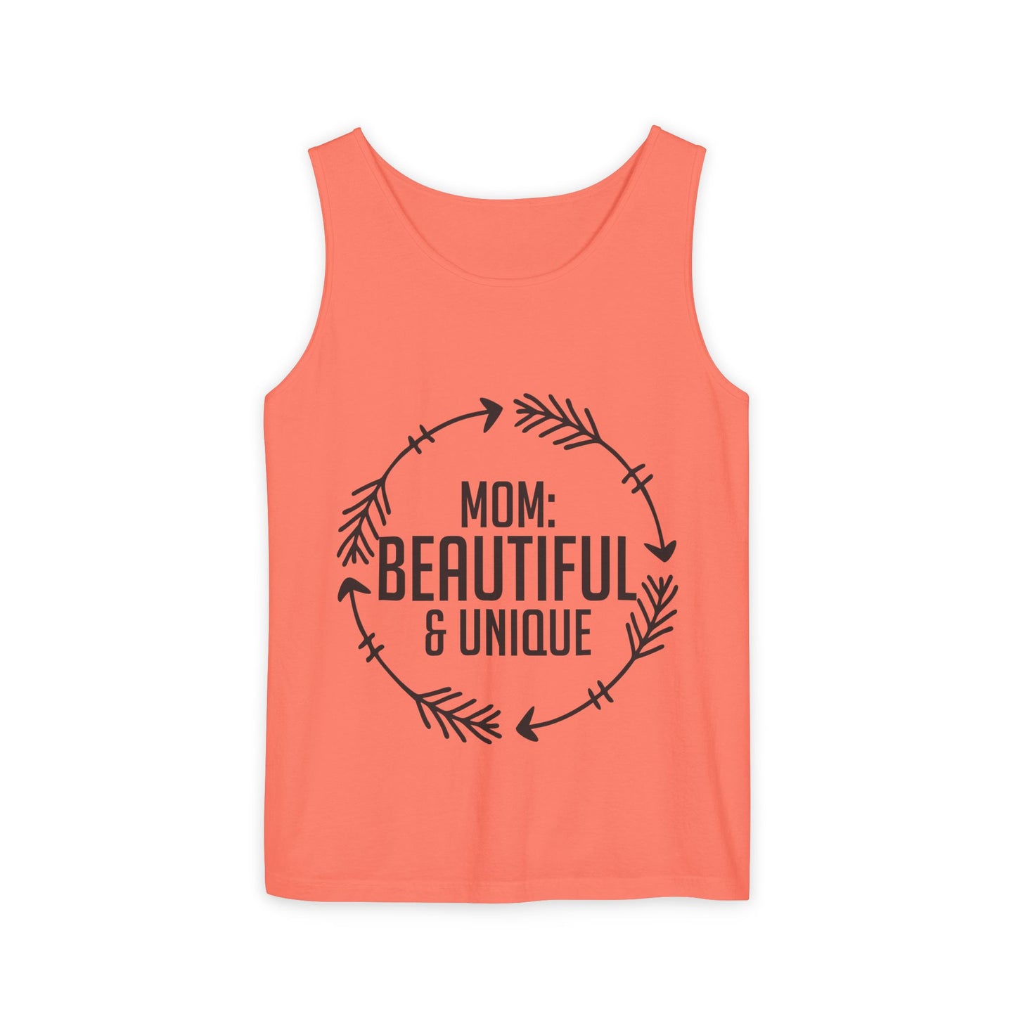 Mom: Beautiful & Unique Tank Top — Mother's Day Floral Arrow Mom Tank