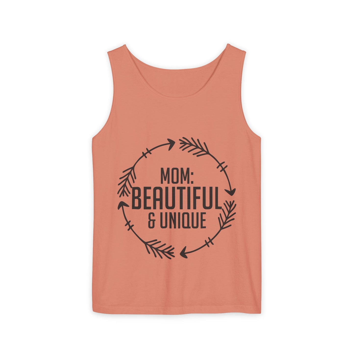 Mom: Beautiful & Unique Tank Top — Mother's Day Floral Arrow Mom Tank